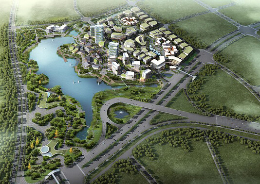 科技智慧產(chǎn)業(yè)園的外觀(guān)